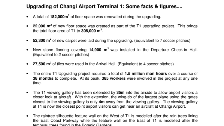 Terminal 1 Factsheet