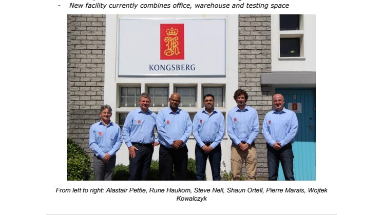 Kongsberg Maritime: New Kongsberg Maritime South African Facility Opens 