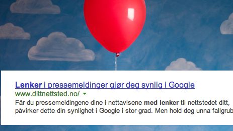 Slik bruker du lenker i pressemeldingen - uten å bli straffet av Google