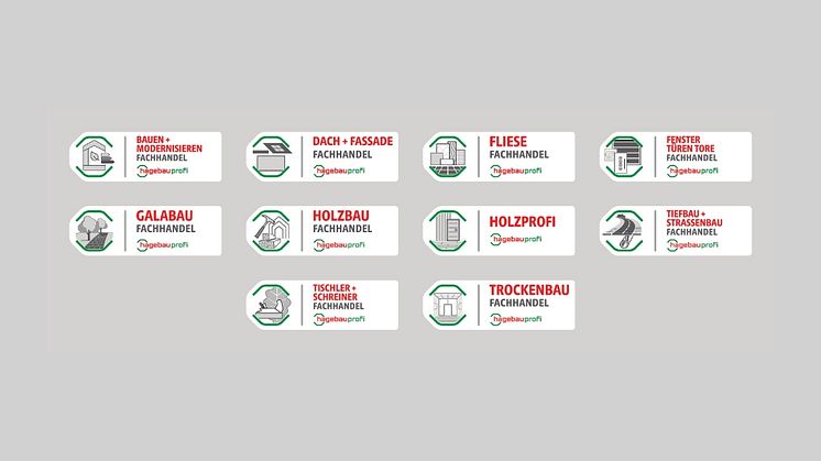 hagebau-Spezialisierungssysteme im neuen Design