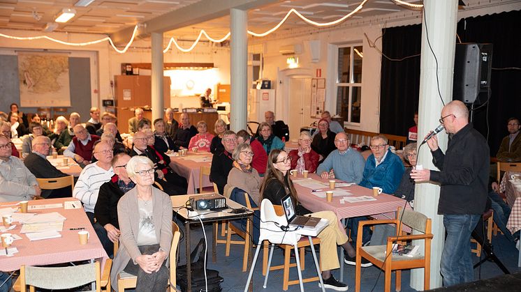 Niklas Ingemarsson från Kulturen i Lund berättade om hur människors egna berättelser är en viktig del av kulturarvet/kulturmiljön