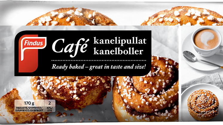 Findus lanserer ekstra store Café kanelboller