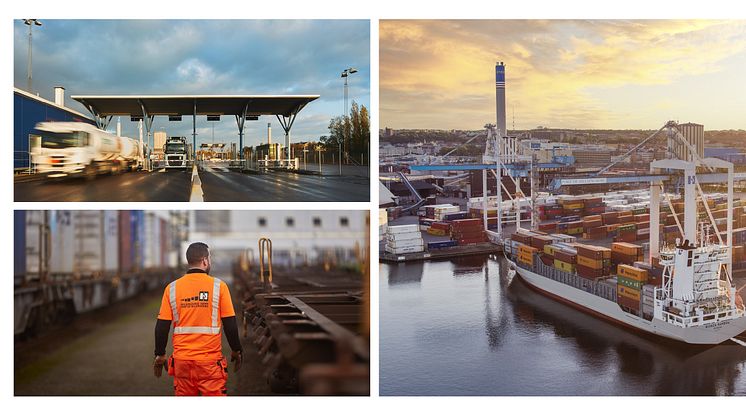 Helsingborgs Hamn är verksam på många områden inom logistikkedjan - sjö, järnväg och väg