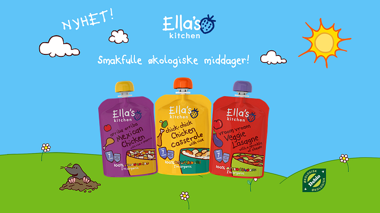 Ella's Kitchen lanserer 3 nye og spennende middagsretter