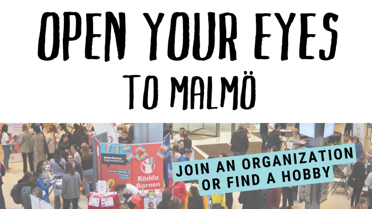 Bilden visar en Facebook-banner om Föreningsmässan Open Your Eyes To Malmö