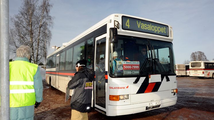 Trafiken fungerade över förväntan under Vasaloppets vintervecka 2012