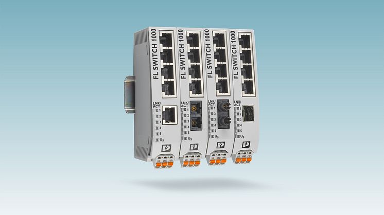 1000-serien av unmanaged switchar nu med fiberoptiska portar #network #phoenixcontact #networkedbyphoenix #industrielethernet