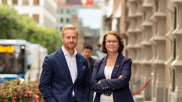 Fredrik Kjell, VD & Åsa Davidsson, vVD & Marknadschef, HusmanHagberg AB