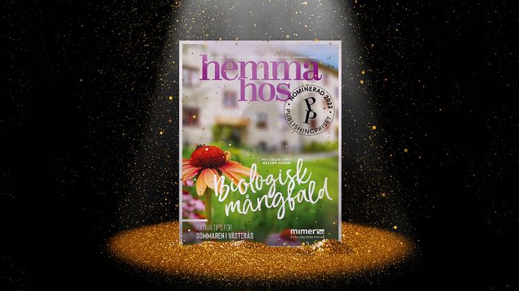Mimers hyresgästtidning Hemma hos är nominerad till Publishingpriset 