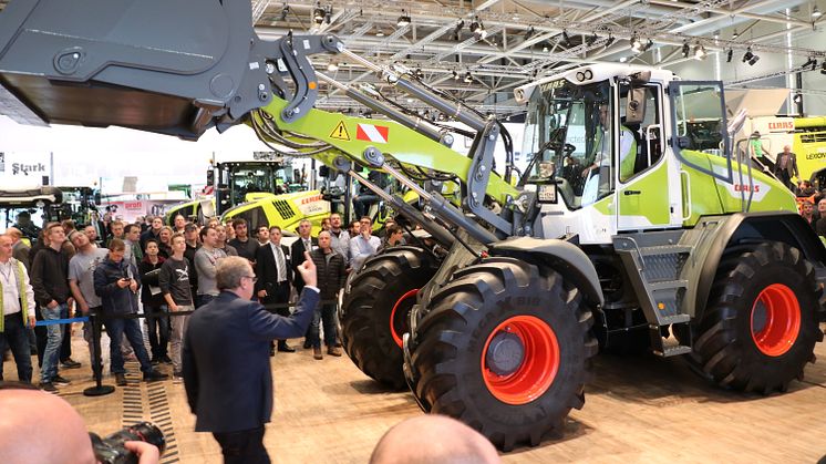 CLAAS presenterar en hjullastare och kallar den TORION. Foto: Swedish Agro Machinery