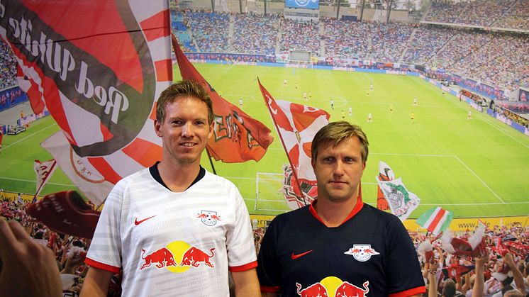 Julian Nagelsmann und Markus Krösche zum Trainingsauftakt des RBL