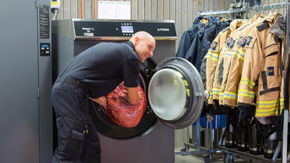 Tvättmaskiner utvecklade för räddningstjänsten