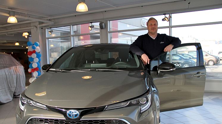 Toyota på topp: Salgssjef hos Nordvik Bodø, Tom Fossen. Foto: Nordvik AS.