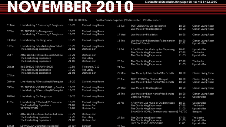 Eventkalender November