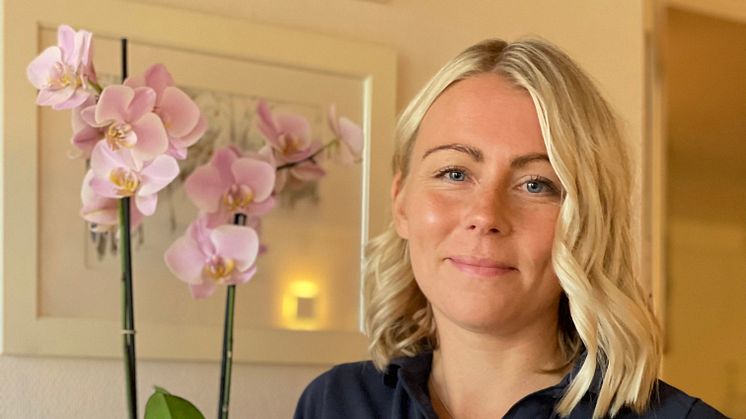 Johanna Meyer, sjuksköterska på Forenede Care Byle Gård gör skillnad med sitt engagemang och profession för människor i livets slutskede och deras anhöriga.