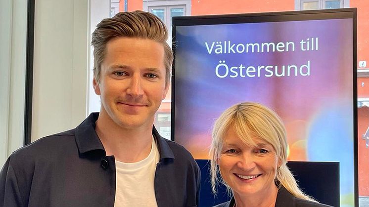 Teodor Peterson och Katarina Magnusson ur Destination Östersunds styrelse
