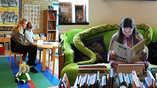 Under vecka 40 blir det program för barn och unga med extra lässtöd på Helsingborgs bibliotek.