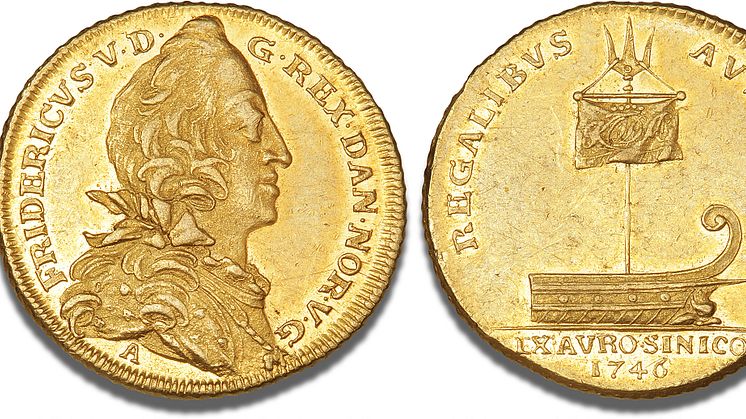 Denmark, 2 Ducat 1746