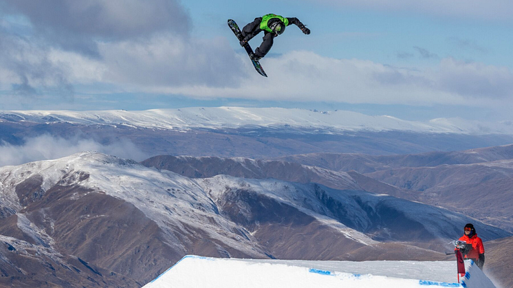 Sven Thorgren under kvalet på världscupen på Nya Zeeland. Foto: @wintergamesnz. 