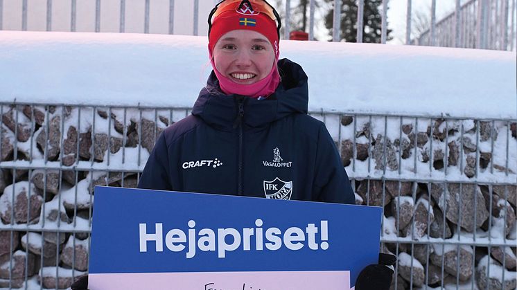 Emma Lindberg vann Hejapriset i Falun. Fotograf: Rolf Zetterberg