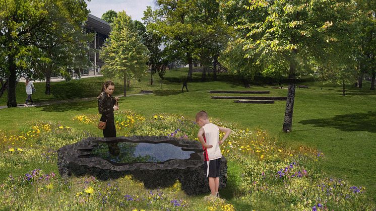 "Sten för tårar" heter konstverket av Monica Gora som vann omröstningen och kommer att placeras i Stadsparken i Härnösand under våren 2023.