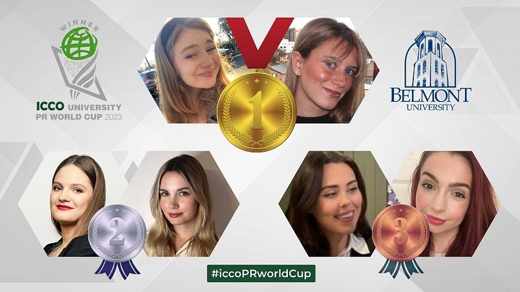 Belmont University wins gold in ICCO University PR World Cup