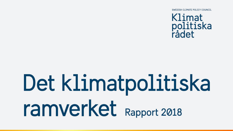 Klimatpolitiska ramverket - rapport 2018