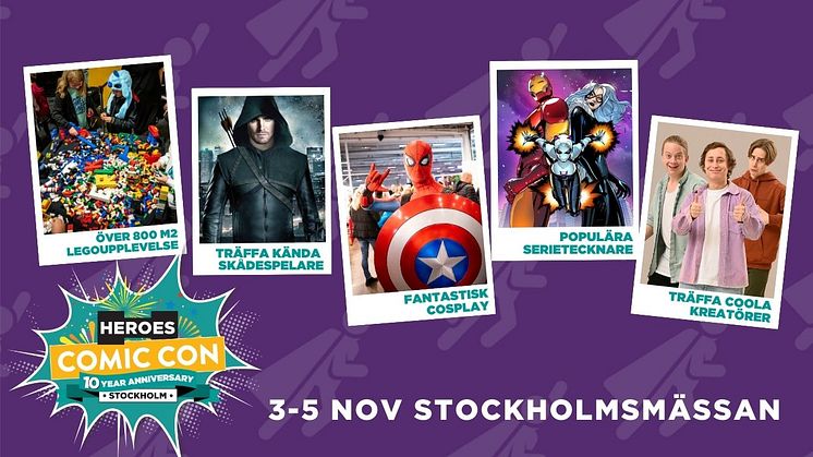Comic Con Stockholm firar 10 år