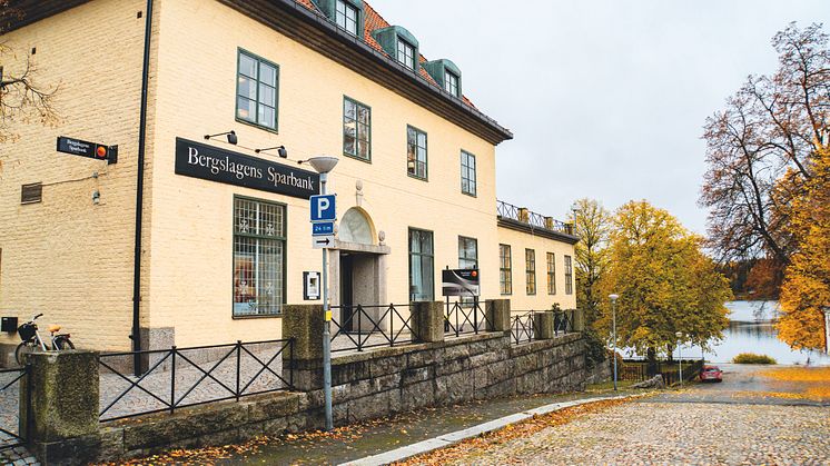 Bergslagens Sparbank - huvudkontor i Lindesberg