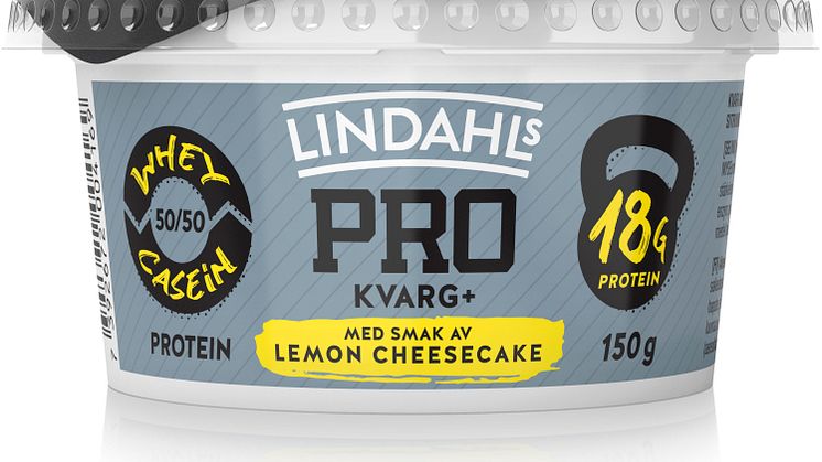 Lindahls PRO Kvarg+ med smak av lemon cheesecake