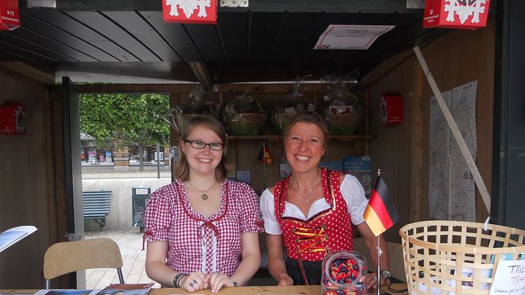 Tyska Turistbyrån visade upp det traditionella Tyskland på folkdansfestivalen Europeade i Helsingborg