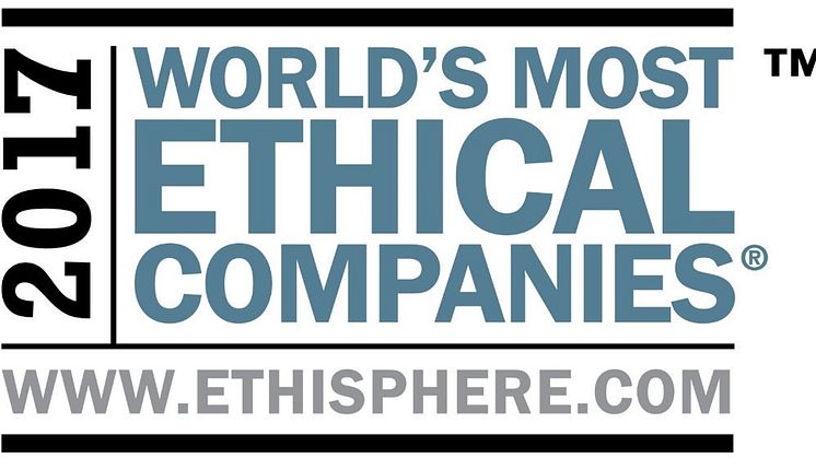 Kåret til et av verdens mest etiske selskap for syvende år på rad