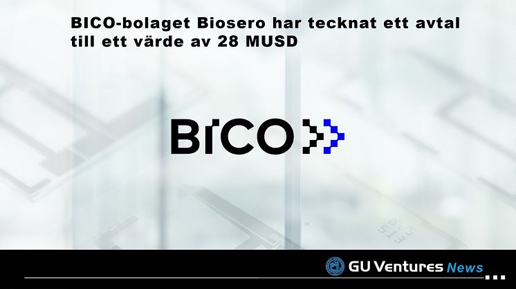 BICO-bolaget Biosero har  tecknat ett avtal till ett  värde av 28 MUSD