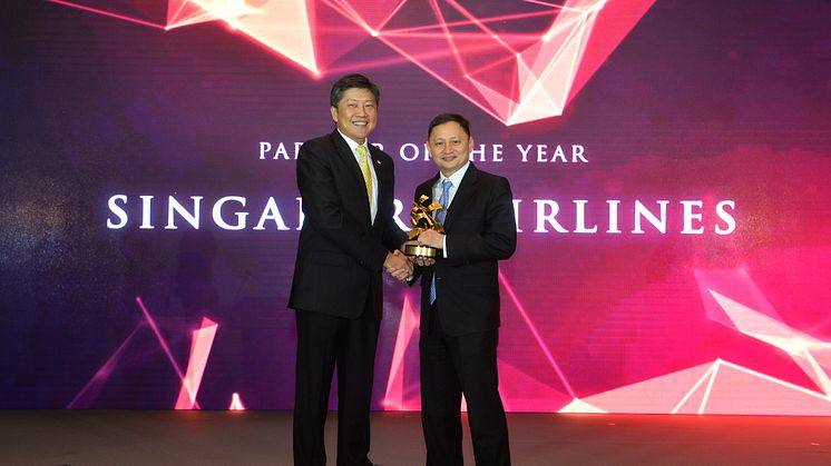 Singapore Airlines named Partner of the Year 