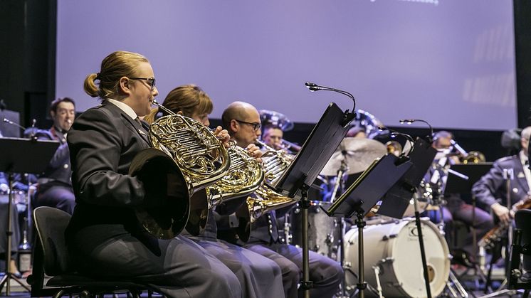 Luftforsvarets musikkorps er ett av Forsvarets fem profesjonelle musikkorps, og Midt-Norges eneste profesjonelle korps. Foto: Forsvaret.no