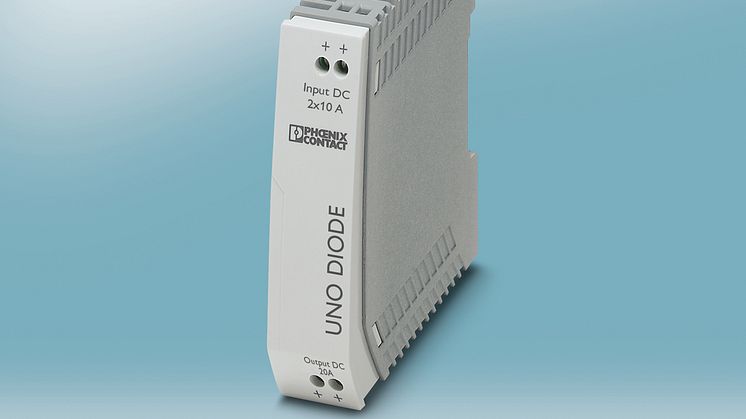 Narrow diode for decoupling from power supplies