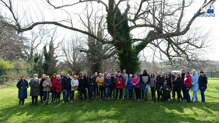 New trees planted at Eurofound as part of EU pledge