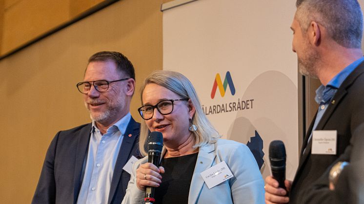 Cecilia Linder (M), regionråd Region Uppsala och vice ordförande i gruppen Internationell tillgänglighet och konkurrenskraft. Foto: Aksel Örn Ekblom/Mälardalsrådet.