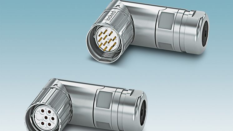 New angled M23 circular connectors