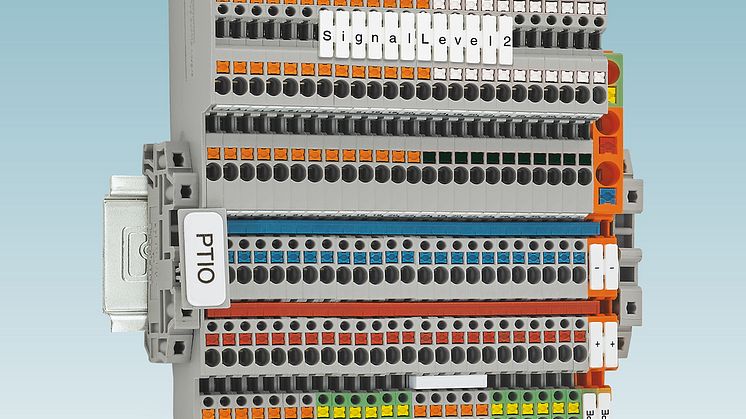 Givar-, ställdonsplintar PTIO 1,5/S/5 med dubbel signalgenomgång