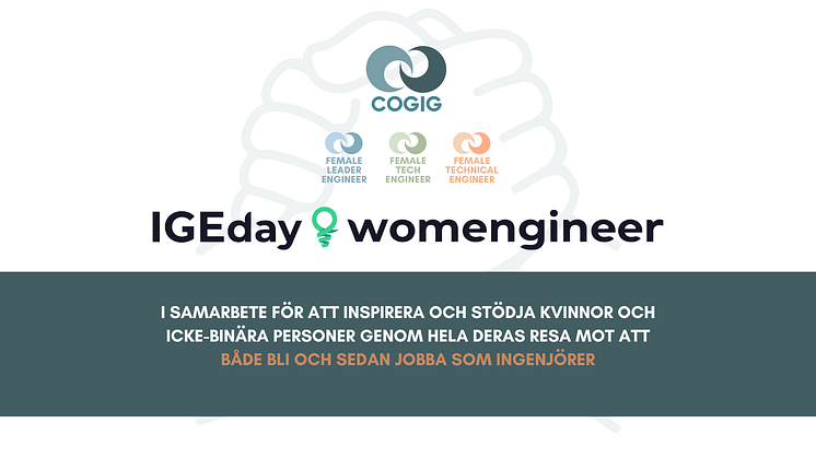 CoGig och Womengineer tillsammans mot en mer jämställd maktbalans - för att fler kvinnor och icke-binära ska bli och arbeta som ingenjörer 