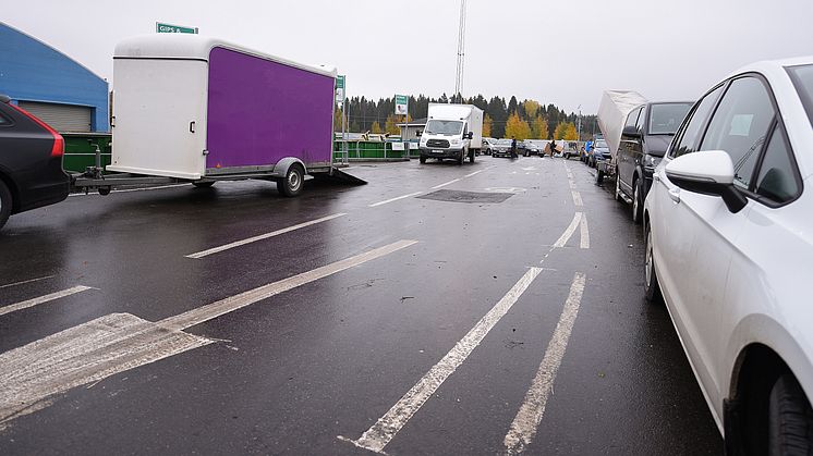 Många besökare vid återvinningscentralerna