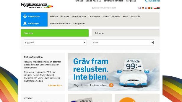 Välkommen till Flygbussarnas nya webbplats