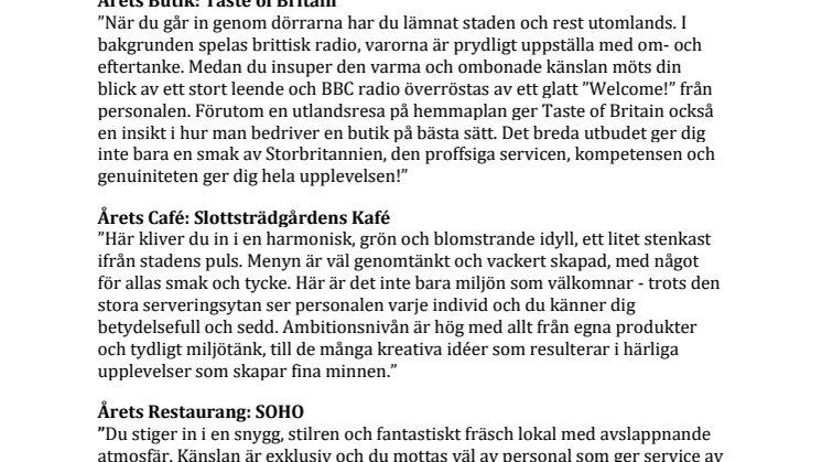 Stor glädje vid utdelning av Malmö City Awards 2021!