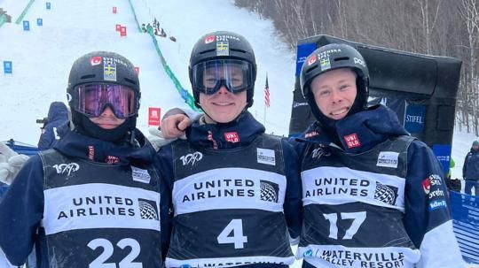 Emil Holmgren, Walter Wallberg och Albin Holmgren - alla vidare till finalen efter kvalet