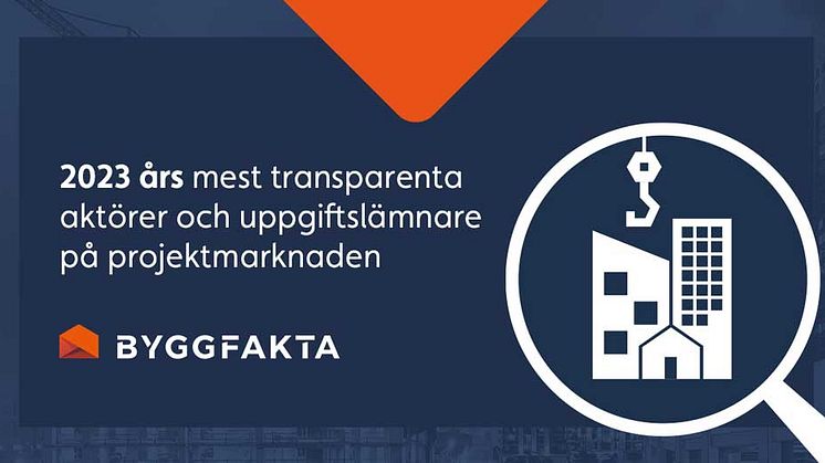 Byggfakta har sammanställt sina mest frekventa uppgiftslämnare under 2023 i olika kategorier.