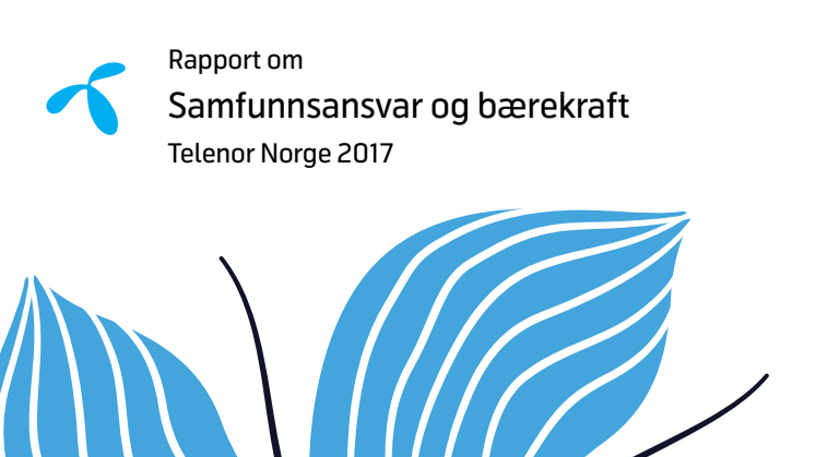 Rapport om Samfunnsansvar og bærekraft Telenor Norge 2017