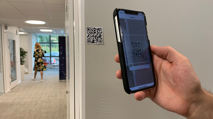 På Östrands massafabrik utanför Sundsvall testar man just nu QR-koder i SSG On site.