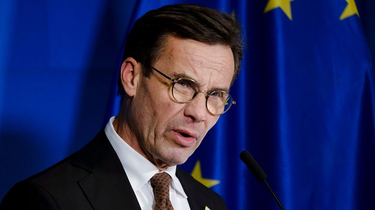 Statsminister Ulf Kristersson. Foto: Shutterstock