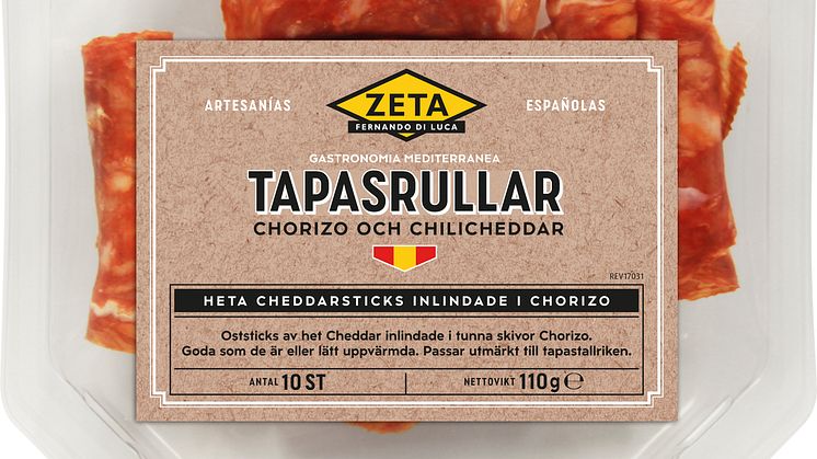 Zeta Tapasrullar är en perfekt munsbit i väntan på den rätta grillglöden.